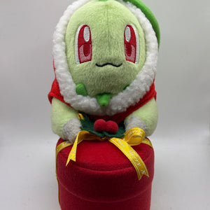 Pokemon Center Plush 2009 Christmas Chikorita 8” FRENLY BRICKS - Open 7 Days