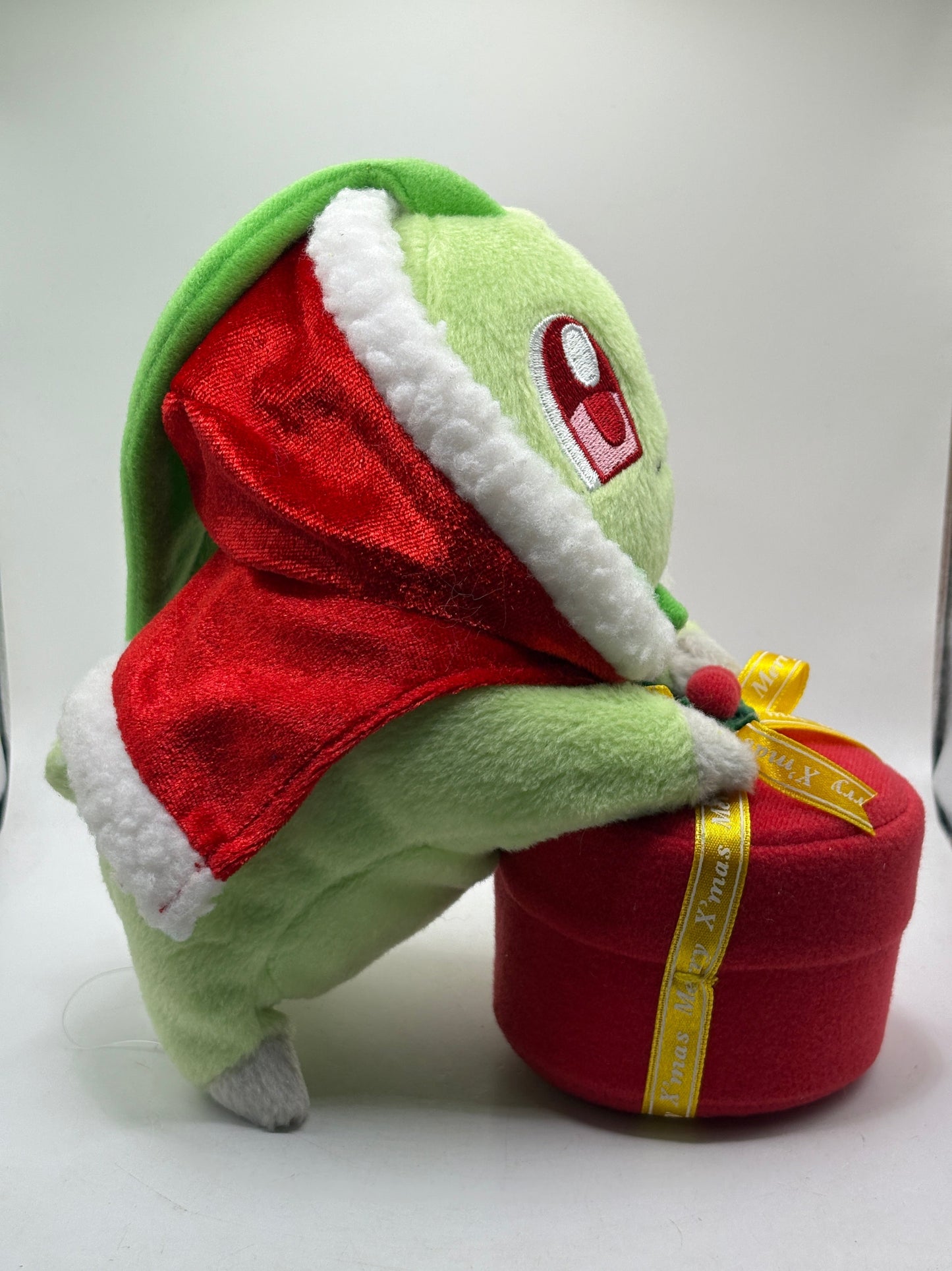 Pokemon Center Plush 2009 Christmas Chikorita 8” FRENLY BRICKS - Open 7 Days