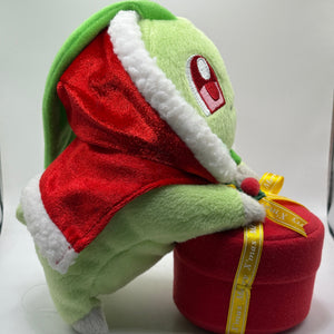 Pokemon Center Plush 2009 Christmas Chikorita 8” FRENLY BRICKS - Open 7 Days