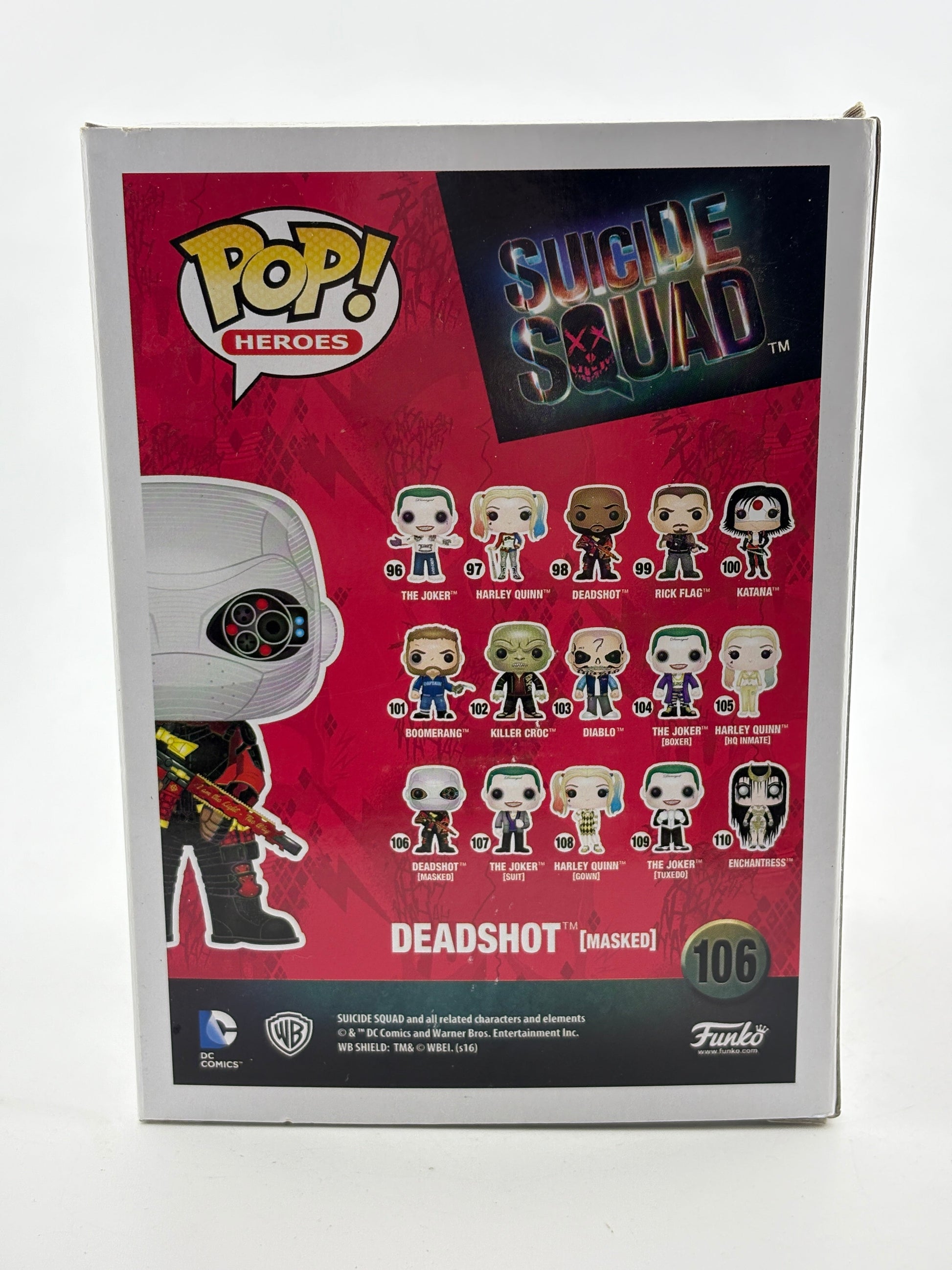 Funko POP! Heroes Suicide Squad #106 Desdshot [Masked] Vinyl Figure FRENLY BRICKS - Open 7 Days