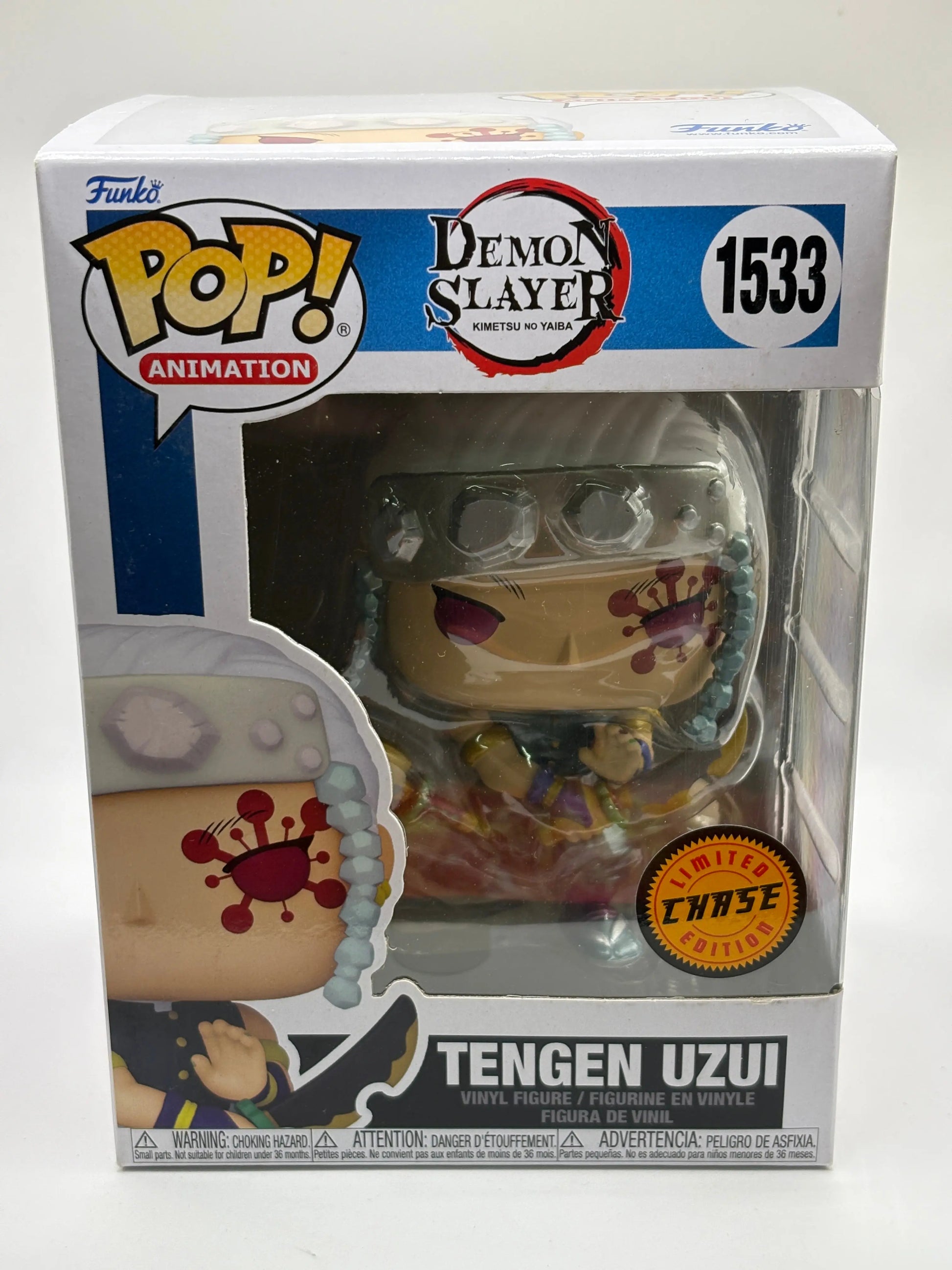 Funko POP! Animation Demon Slayer #1533 Tengen Uzui Limited Chase FRENLY BRICKS - Open 7 Days