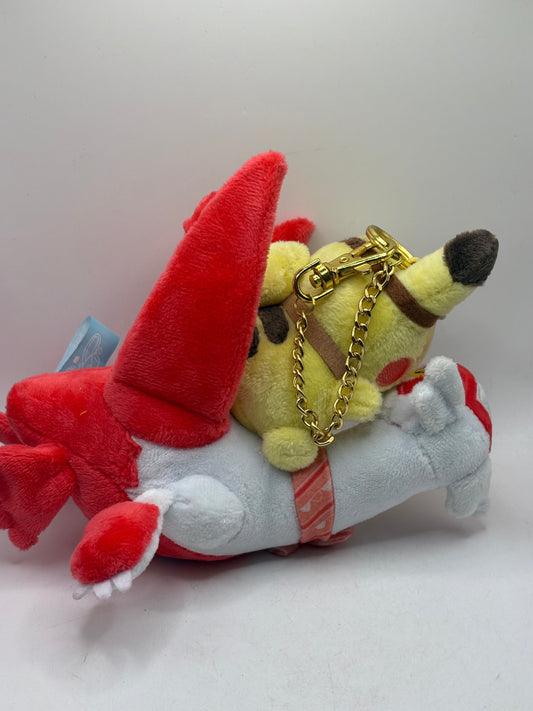 Pokemon Center Limtied Pikachu Riding On Latias Plush Mascot Keychain FRENLY BRICKS - Open 7 Days