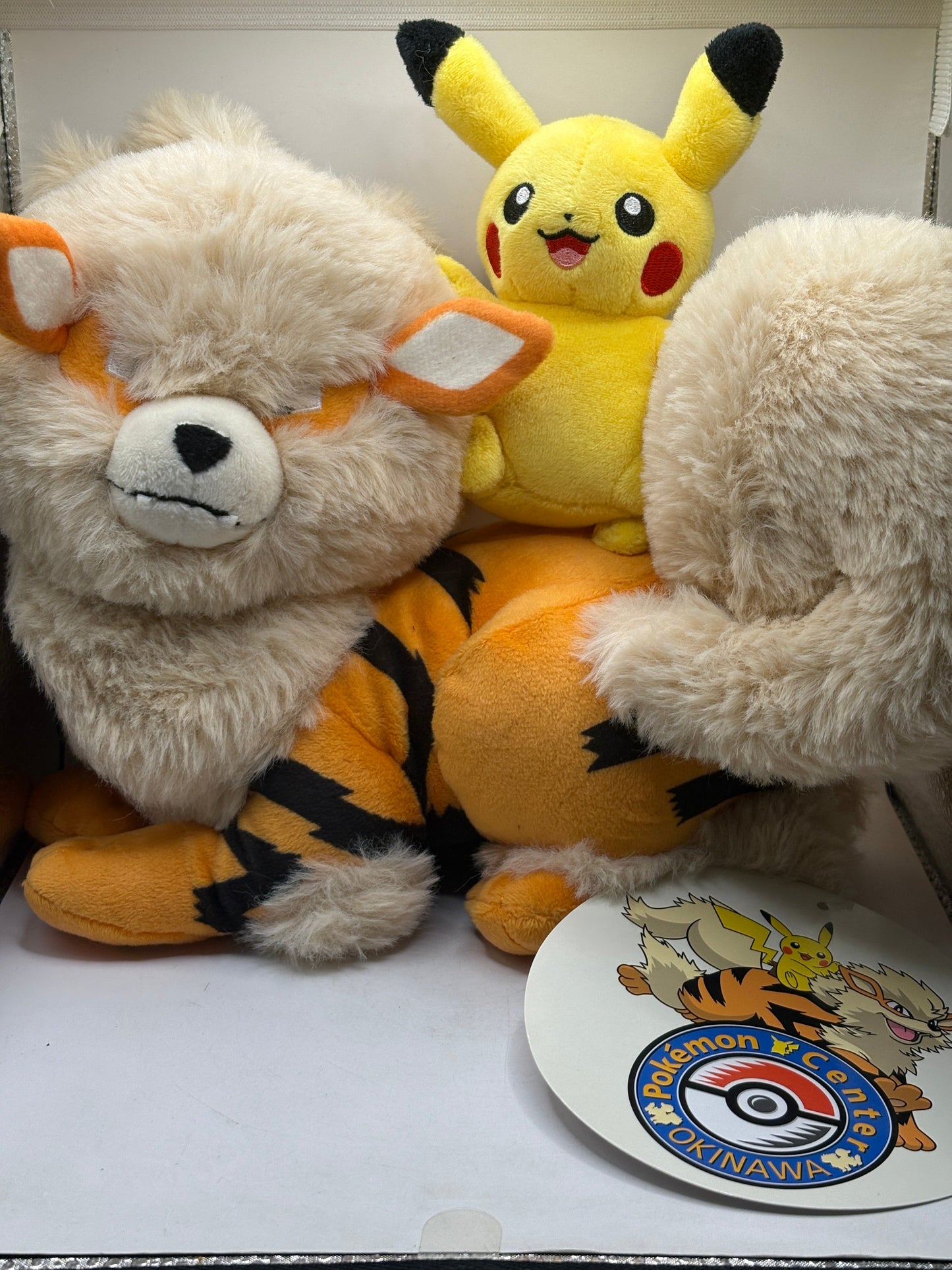 Pokemon Center Okinawa 1st Anniversary Limited Pikachu Arcanine Plush Japan New FRENLY BRICKS - Open 7 Days