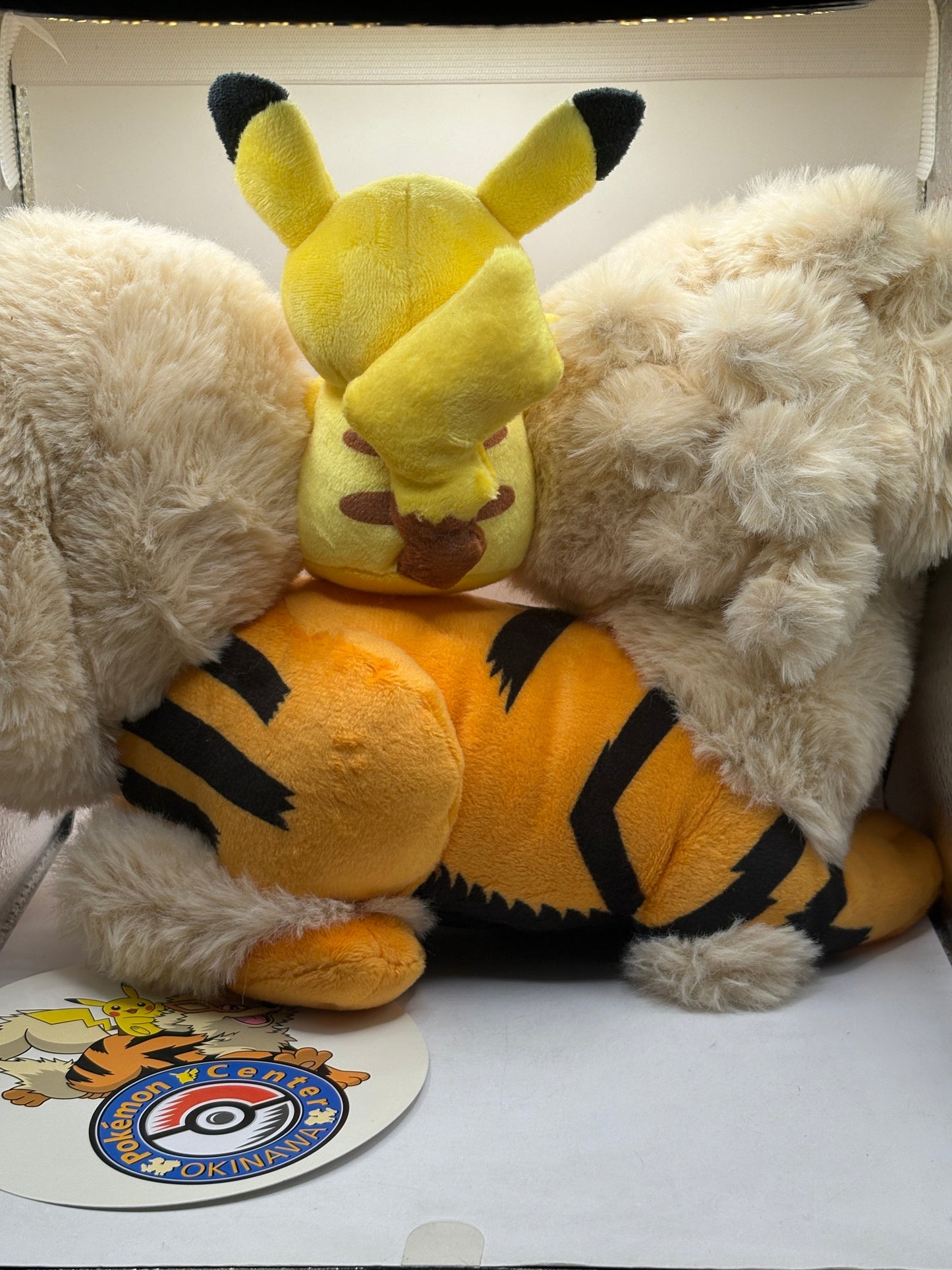 Pokemon Center Okinawa 1st Anniversary Limited Pikachu Arcanine Plush Japan New FRENLY BRICKS - Open 7 Days