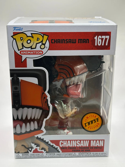 Funko POP! Animation Chainsaw Man #1677 Chainsaw Man Limited Chase Edition FRENLY BRICKS - Open 7 Days