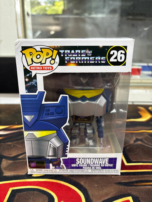 Funko Pop Transformers Soundwave 26 Vinyl Figure Retro Toys FRENLY BRICKS - Open 7 Days