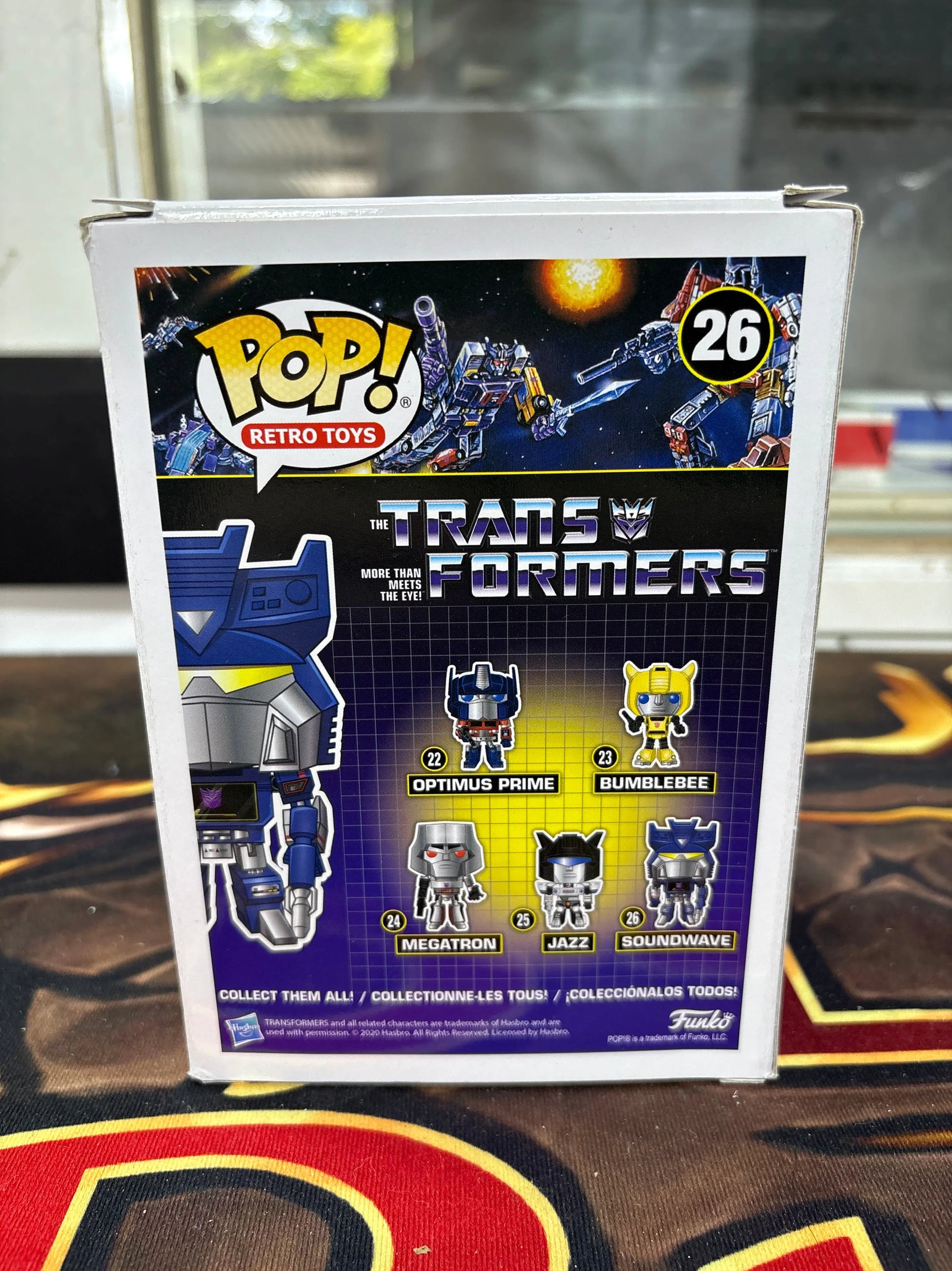 Funko Pop Transformers Soundwave 26 Vinyl Figure Retro Toys FRENLY BRICKS - Open 7 Days