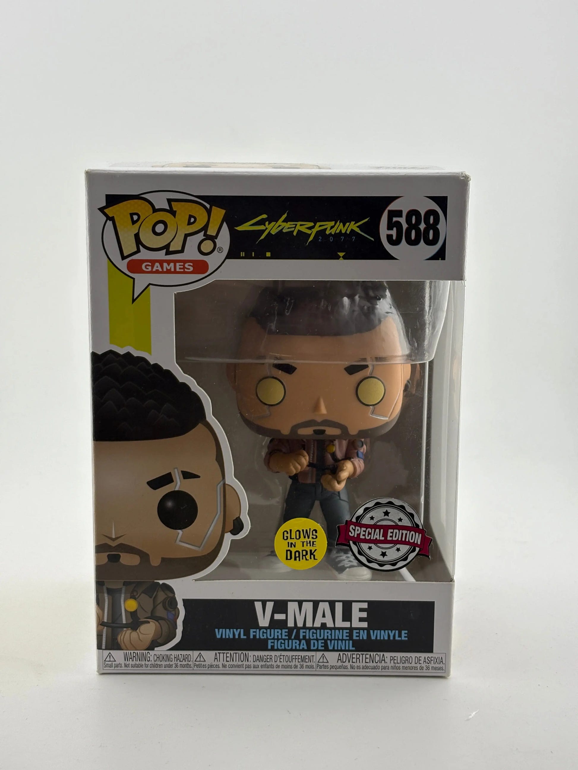 Funko POP! Games Cyberpunk 2077 #588 V-Male Glow Special Edition FRENLY BRICKS - Open 7 Days image 1