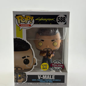 Funko POP! Games Cyberpunk 2077 #588 V-Male Glow Special Edition FRENLY BRICKS - Open 7 Days