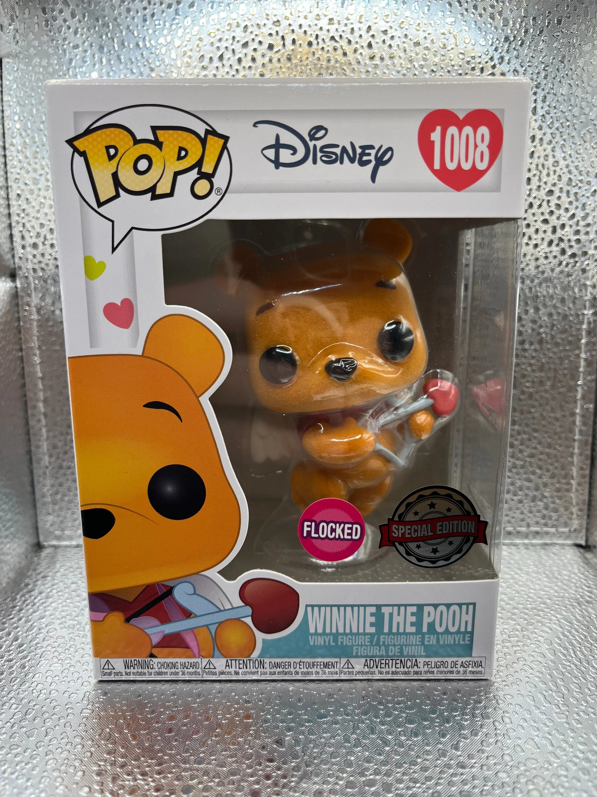 Funko POP Disney - Winnie The Pooh #1008 (Flocked Special Edition) FRENLY BRICKS - Open 7 Days