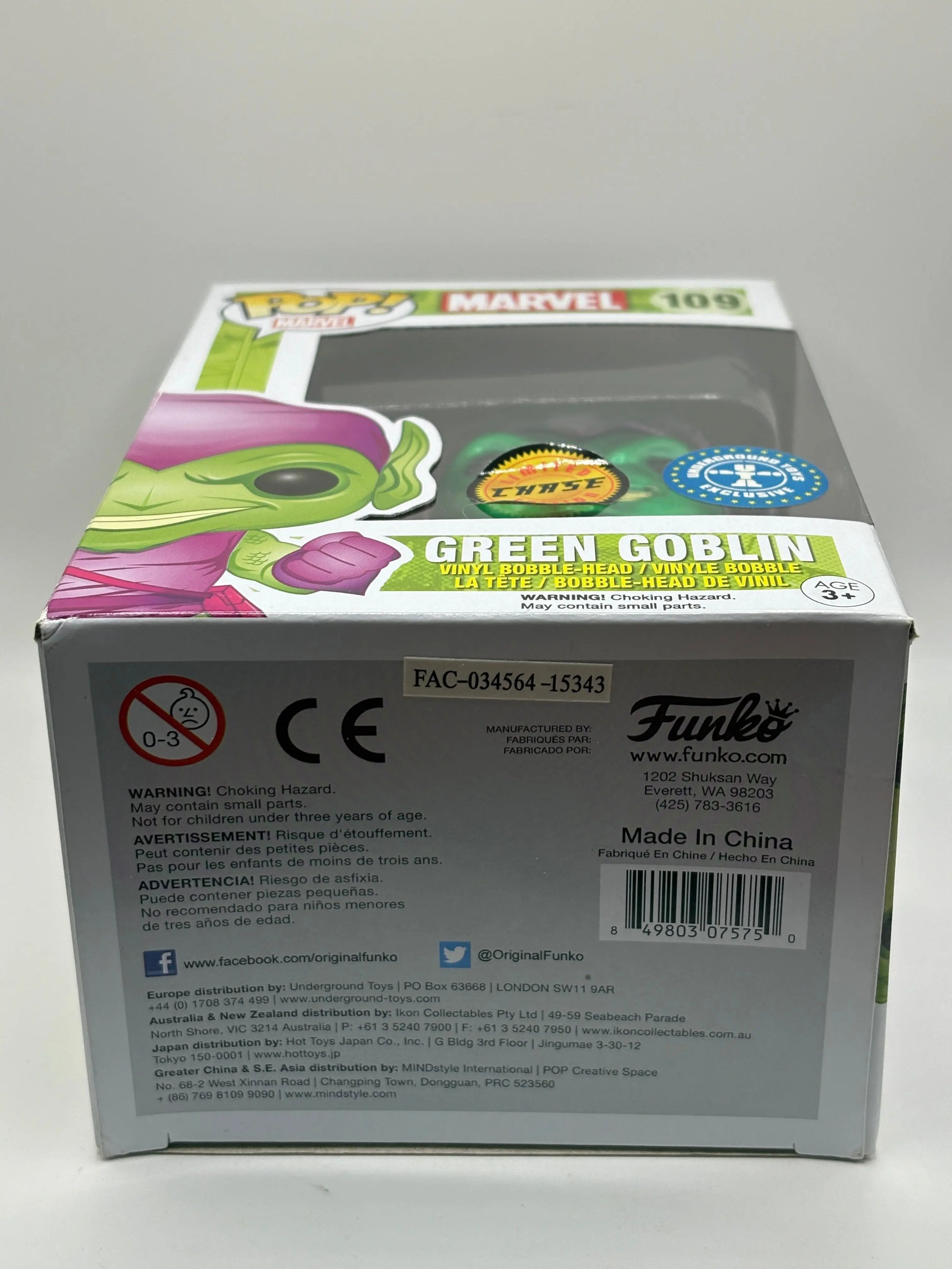 Funko POP! Marvel #109 Green Goblin Limited Chase Underground Toys Exclusive FRENLY BRICKS - Open 7 Days