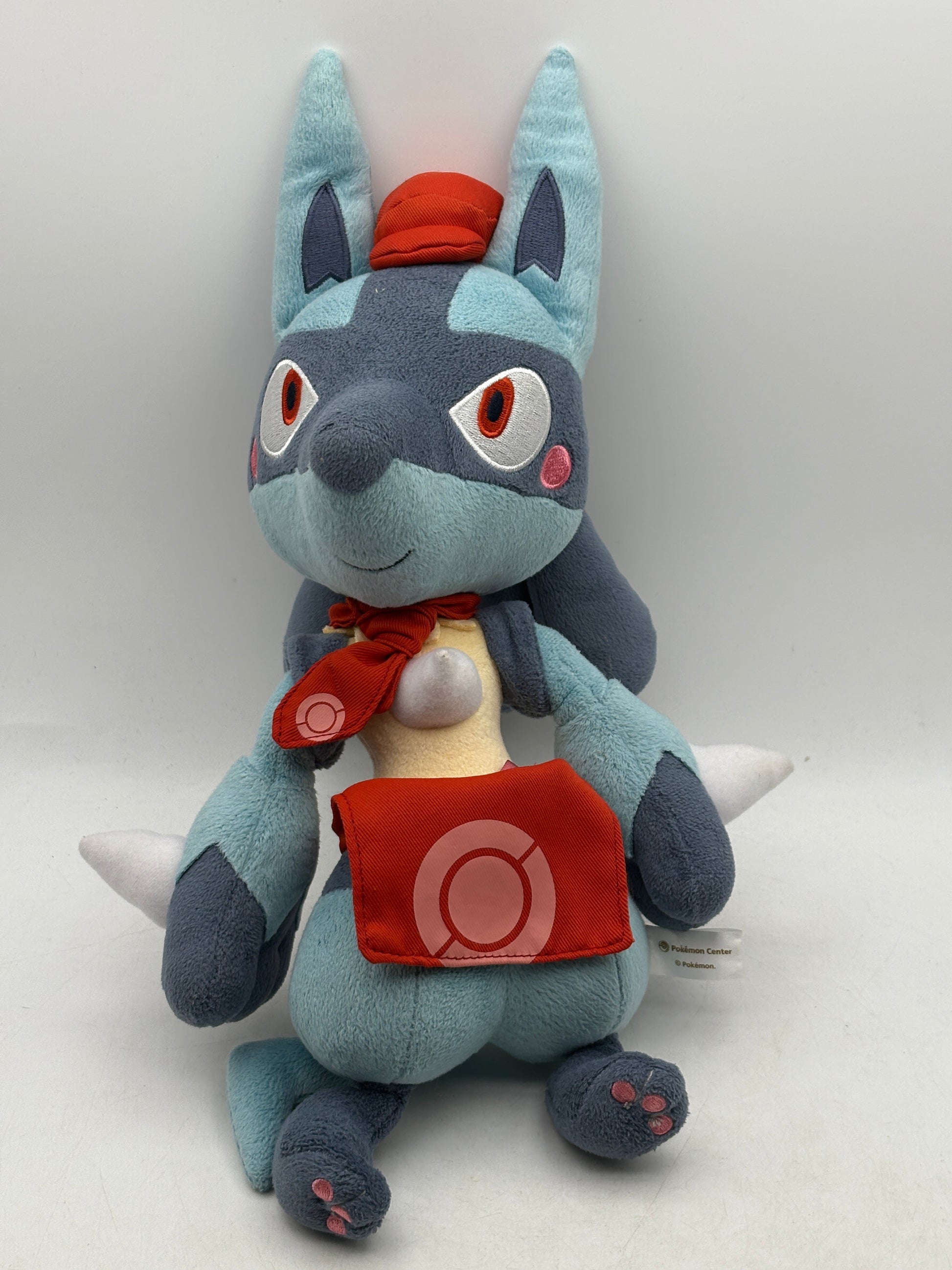 Pokemon Center Original Plush Doll Stuffed toy Cafe Mix Lucario Anime 8.6