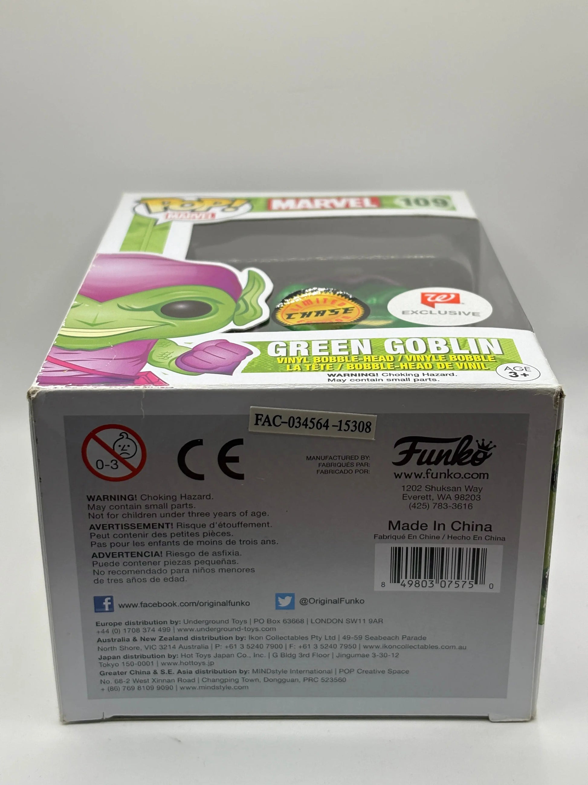 Funko POP! Marvel #109 Green Goblin Limited Chase Walgreens Exclusive FRENLY BRICKS - Open 7 Days