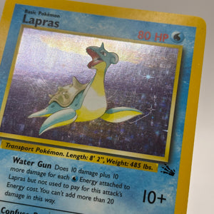 Pokemon TCG WOTC Fossil - Lapras 10/62 Rare Holo Moderately Played FRENLY BRICKS - Open 7 Days