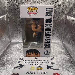 Funko Pop! Rocks Music Elvis Presley '68 Comeback Special #188 Diamond SE FRENLY BRICKS - Open 7 Days