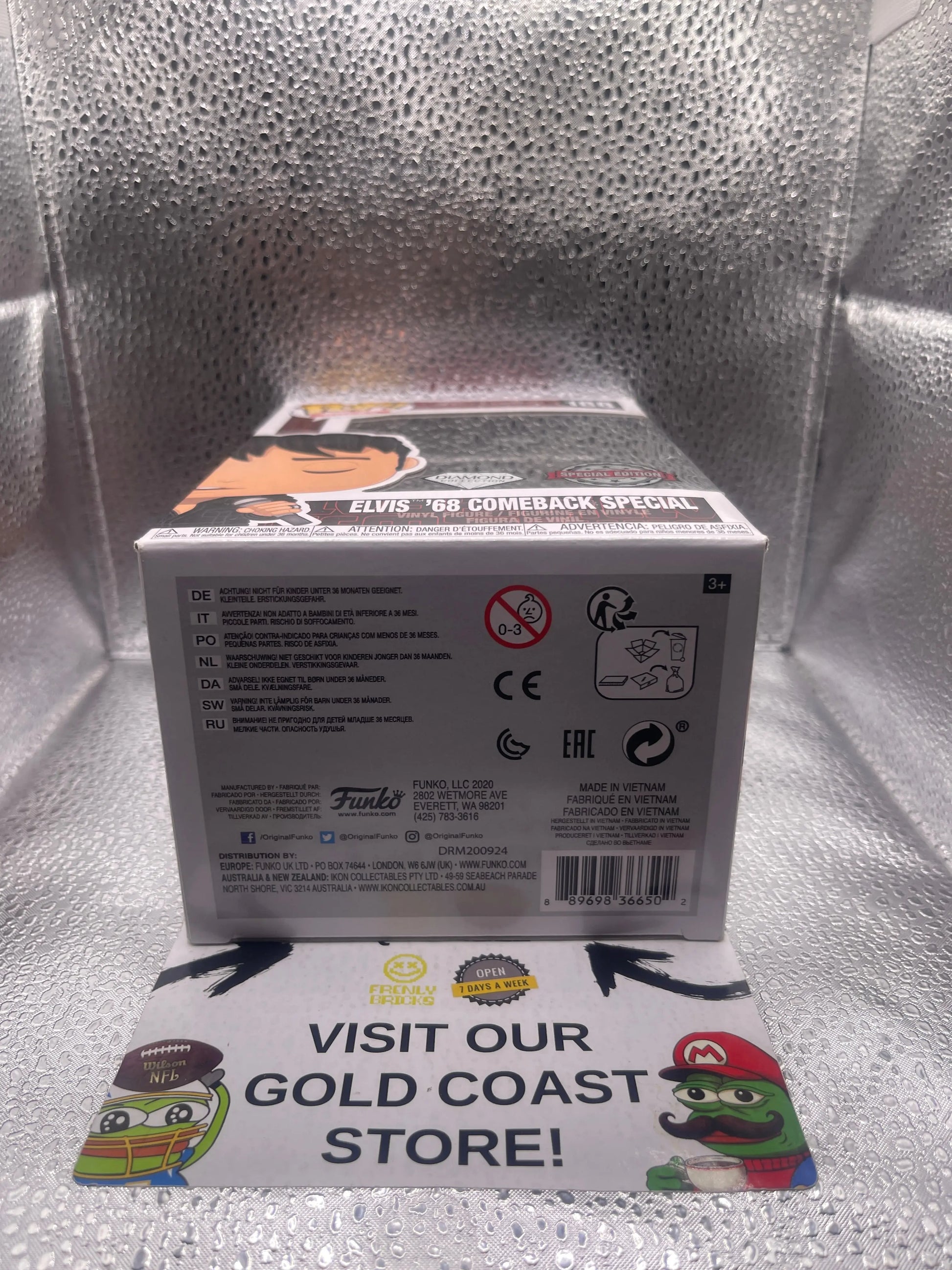 Funko Pop! Rocks Music Elvis Presley '68 Comeback Special #188 Diamond SE FRENLY BRICKS - Open 7 Days