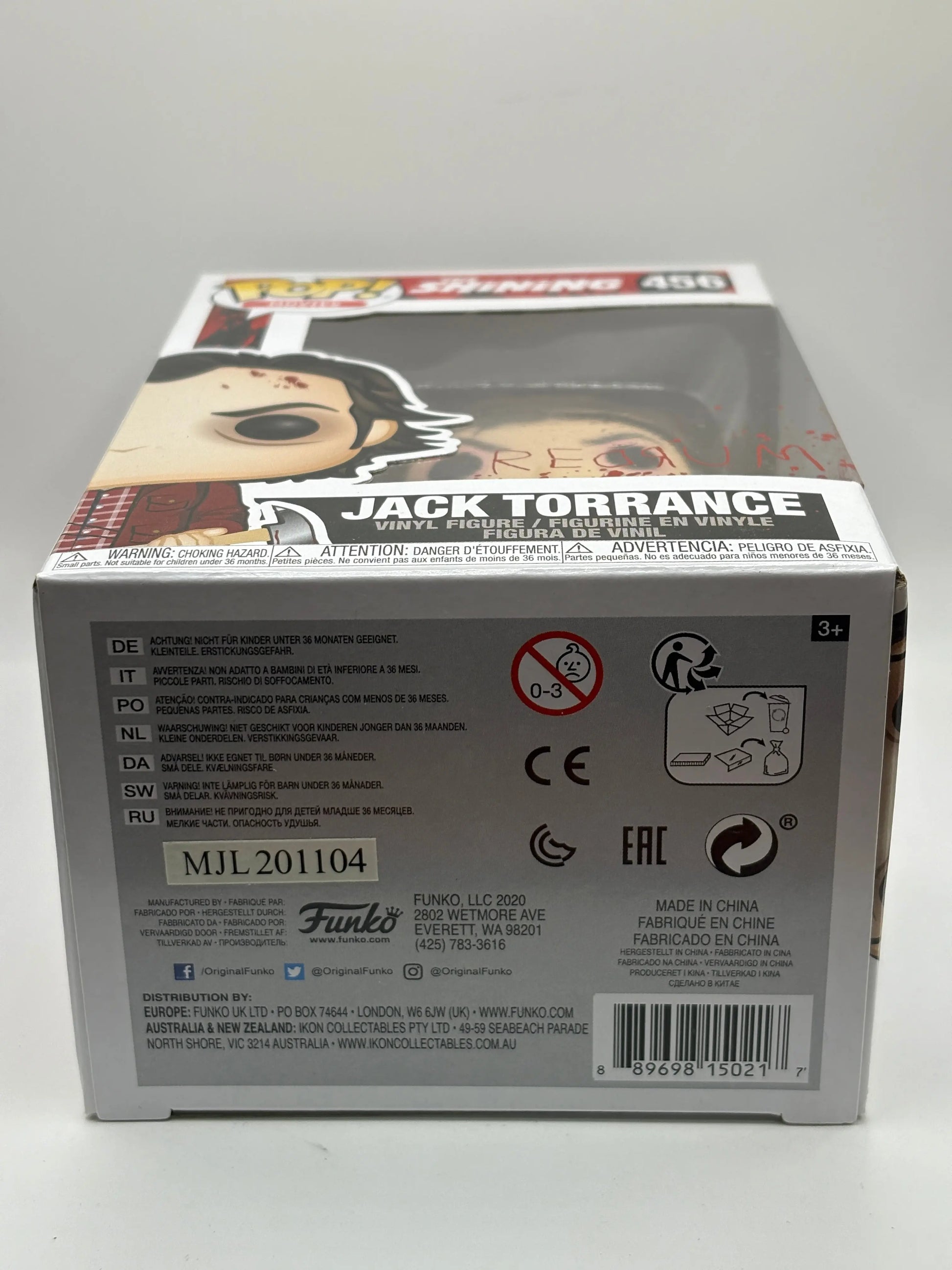 Funko POP! Movies The Shining #456 Jack Torrance Bloody Box FRENLY BRICKS - Open 7 Days