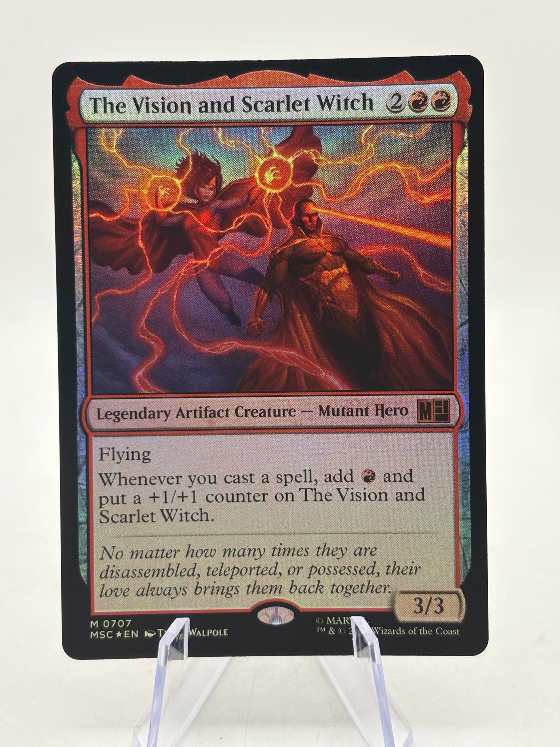 Magic The Gathering Marvel - The Vision and Scarlet Witch M 0707 MSC Foil, photo 5 image 5