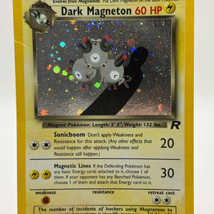 Pokemon TCG WOTC Team Rocket - Dark Magneton 11/82 Holo Rare HP FRENLY BRICKS - Open 7 Days