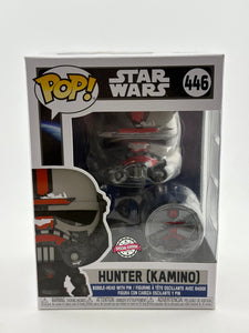 Funko POP! Star Wars #446 Hunter (Kamino) Special Edition Bobble-Head with Pin