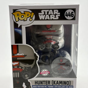 Funko POP! Star Wars #446 Hunter (Kamino) Special Edition Bobble-Head with Pin FRENLY BRICKS - Open 7 Days