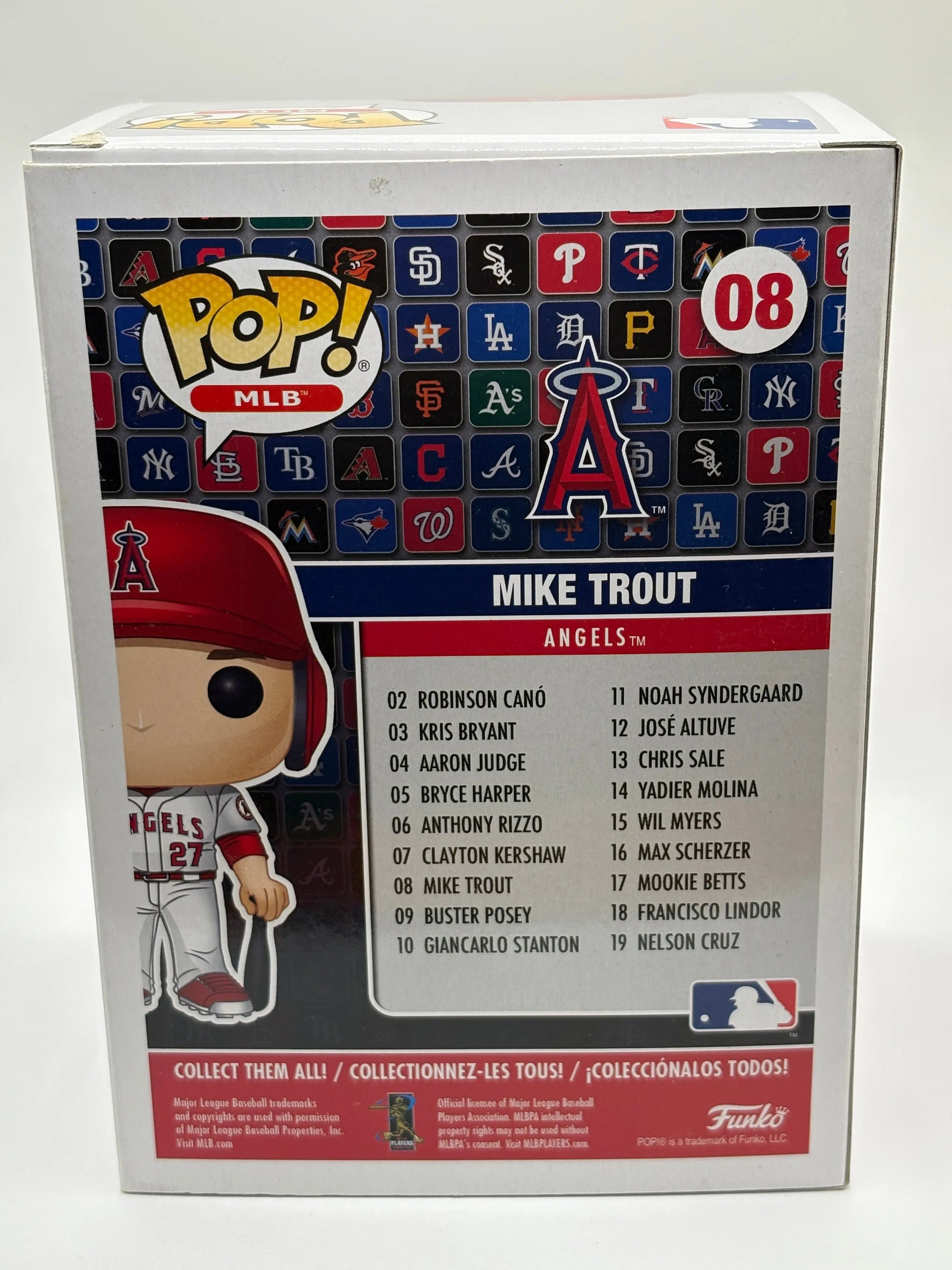 Funko POP! MLB Major League Baseball Angels #08 Mike Trout FRENLY BRICKS - Open 7 Days