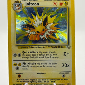 Pokemon TCG WOTC Jungle - Jolteon 4/64 Holo Rare Heavy Played FRENLY BRICKS - Open 7 Days