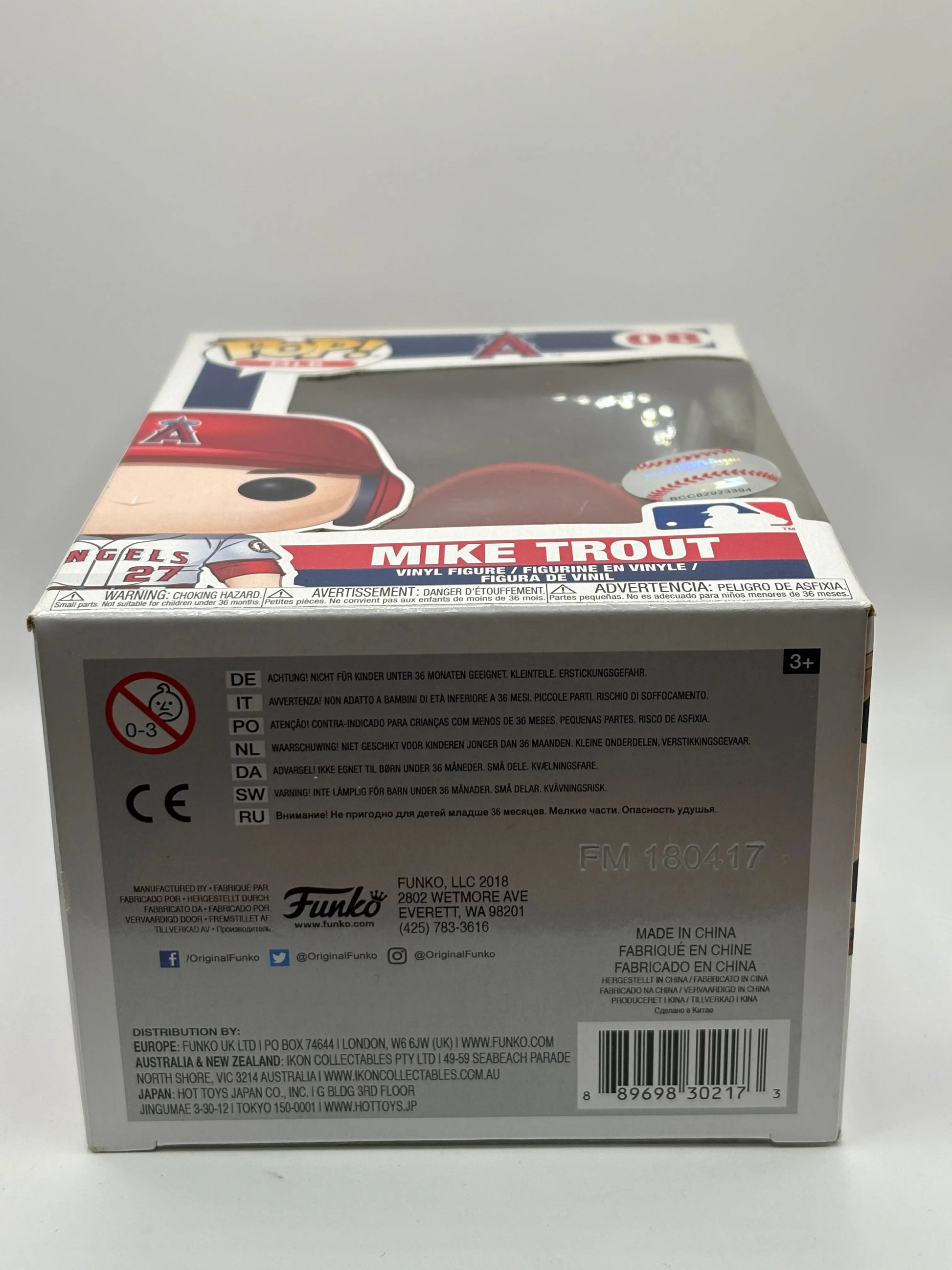 Funko POP! MLB Major League Baseball Angels #08 Mike Trout FRENLY BRICKS - Open 7 Days