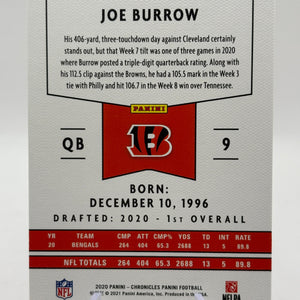 2020 Panini Chronicles Football - Joe Burrow Bronze PA-1 Rookie Card FRENLY BRICKS - Open 7 Days