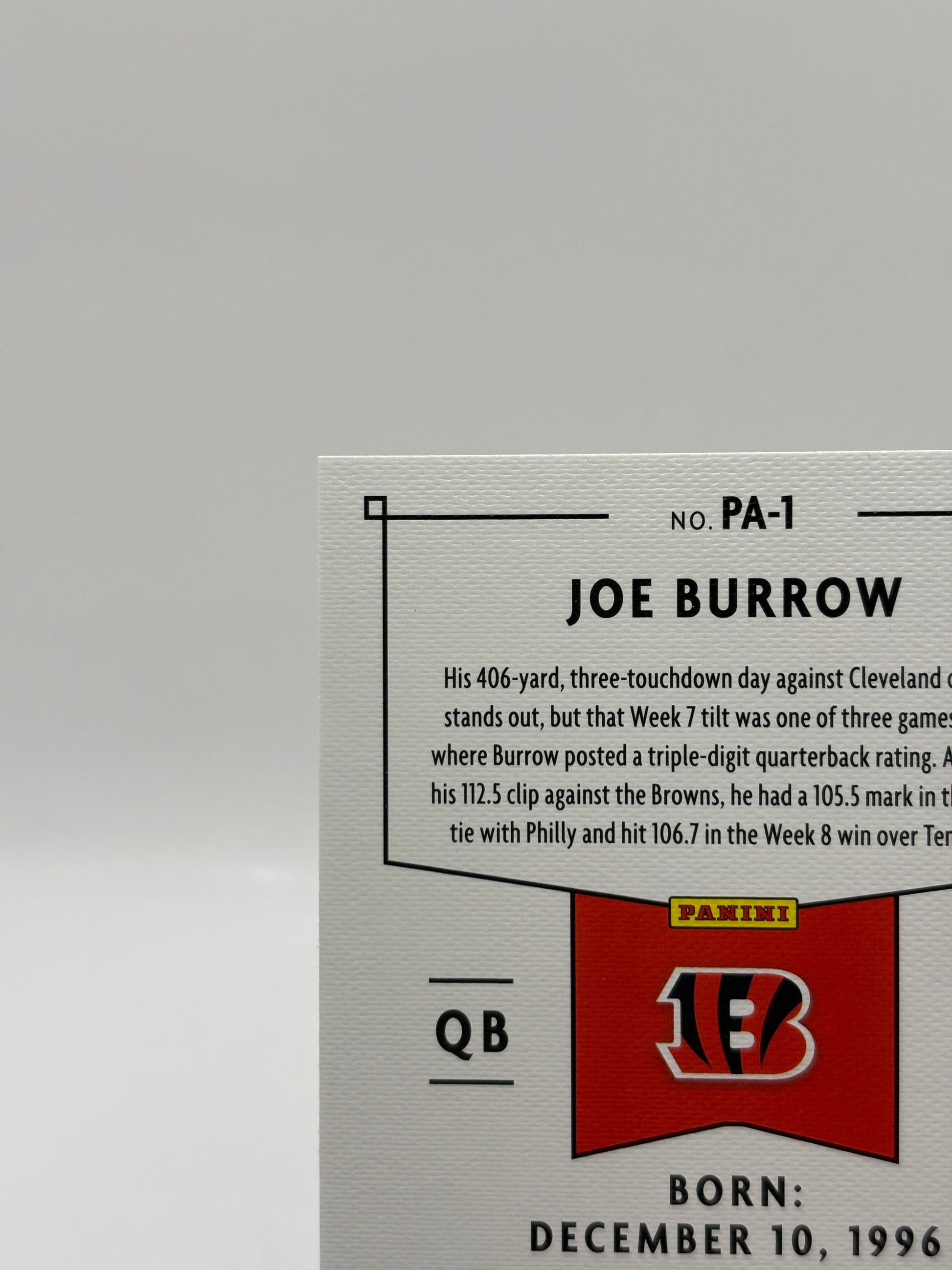 2020 Panini Chronicles Football - Joe Burrow Bronze PA-1 Rookie Card FRENLY BRICKS - Open 7 Days