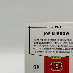2020 Panini Chronicles Football - Joe Burrow Bronze PA-1 Rookie Card FRENLY BRICKS - Open 7 Days