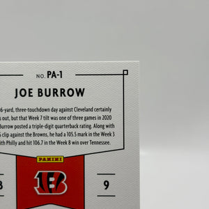 2020 Panini Chronicles Football - Joe Burrow Bronze PA-1 Rookie Card FRENLY BRICKS - Open 7 Days
