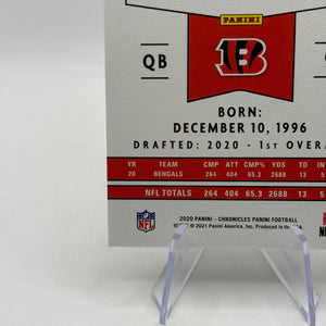 2020 Panini Chronicles Football - Joe Burrow Bronze PA-1 Rookie Card FRENLY BRICKS - Open 7 Days