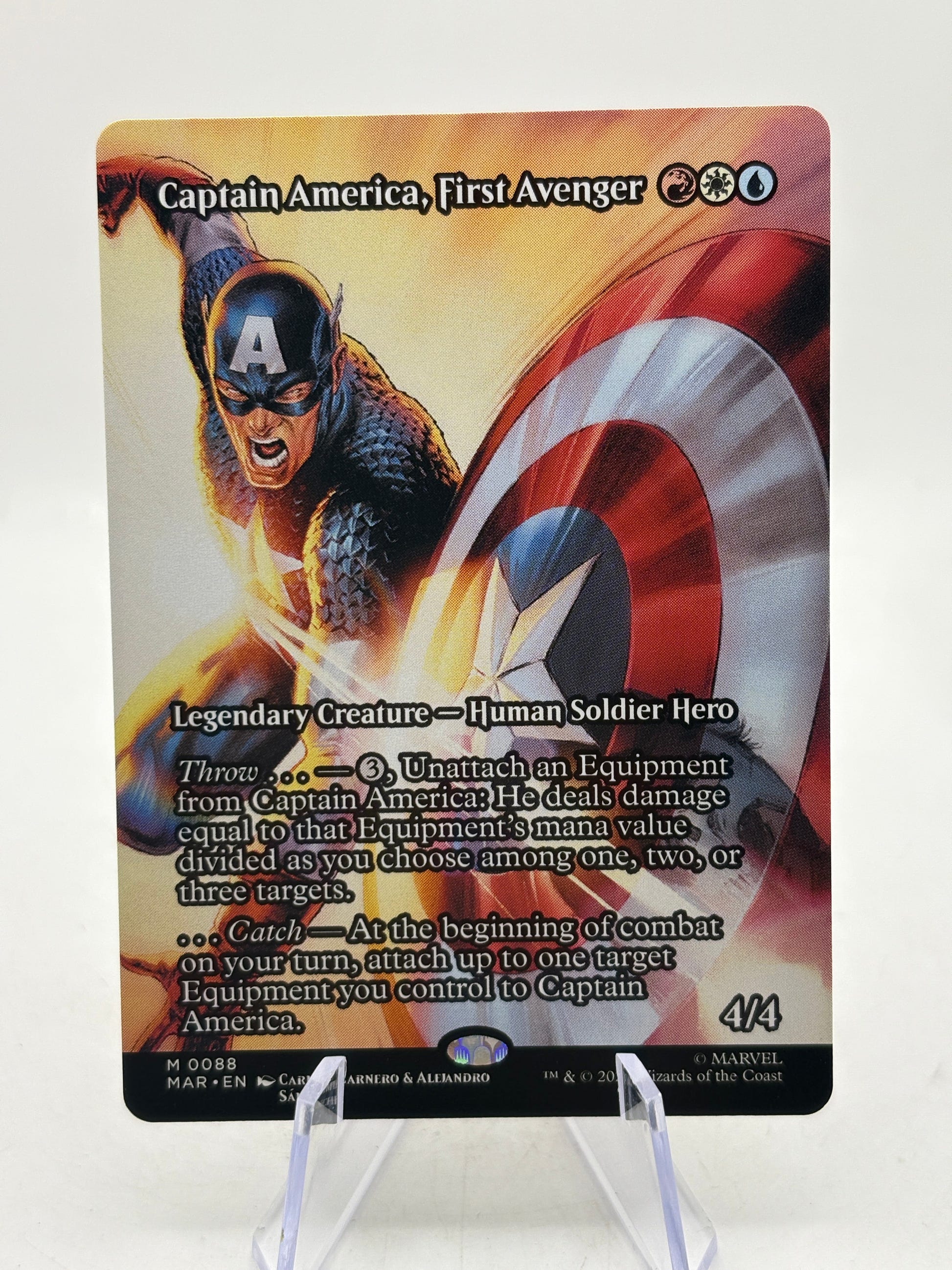 Magic The Gathering Marvel - Captain America, First Avenger 0088 M Non Foil FRENLY BRICKS - Open 7 Days image 1