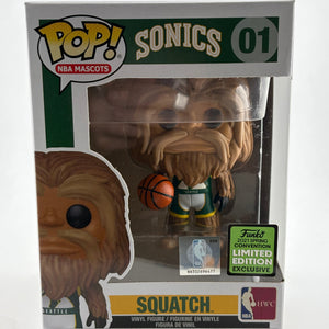Funko POP! Nba Mascots Sonics #01 Squatch 2021 Spring Con Limited FRENLY BRICKS - Open 7 Days