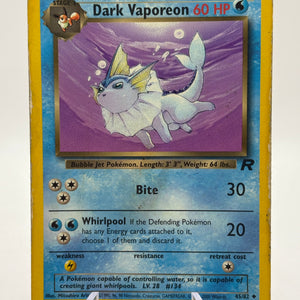 Pokemon TCG WOTC Team Rocket - Dark Vaporeon 45/82 Uncommon Non Holo HP FRENLY BRICKS - Open 7 Days