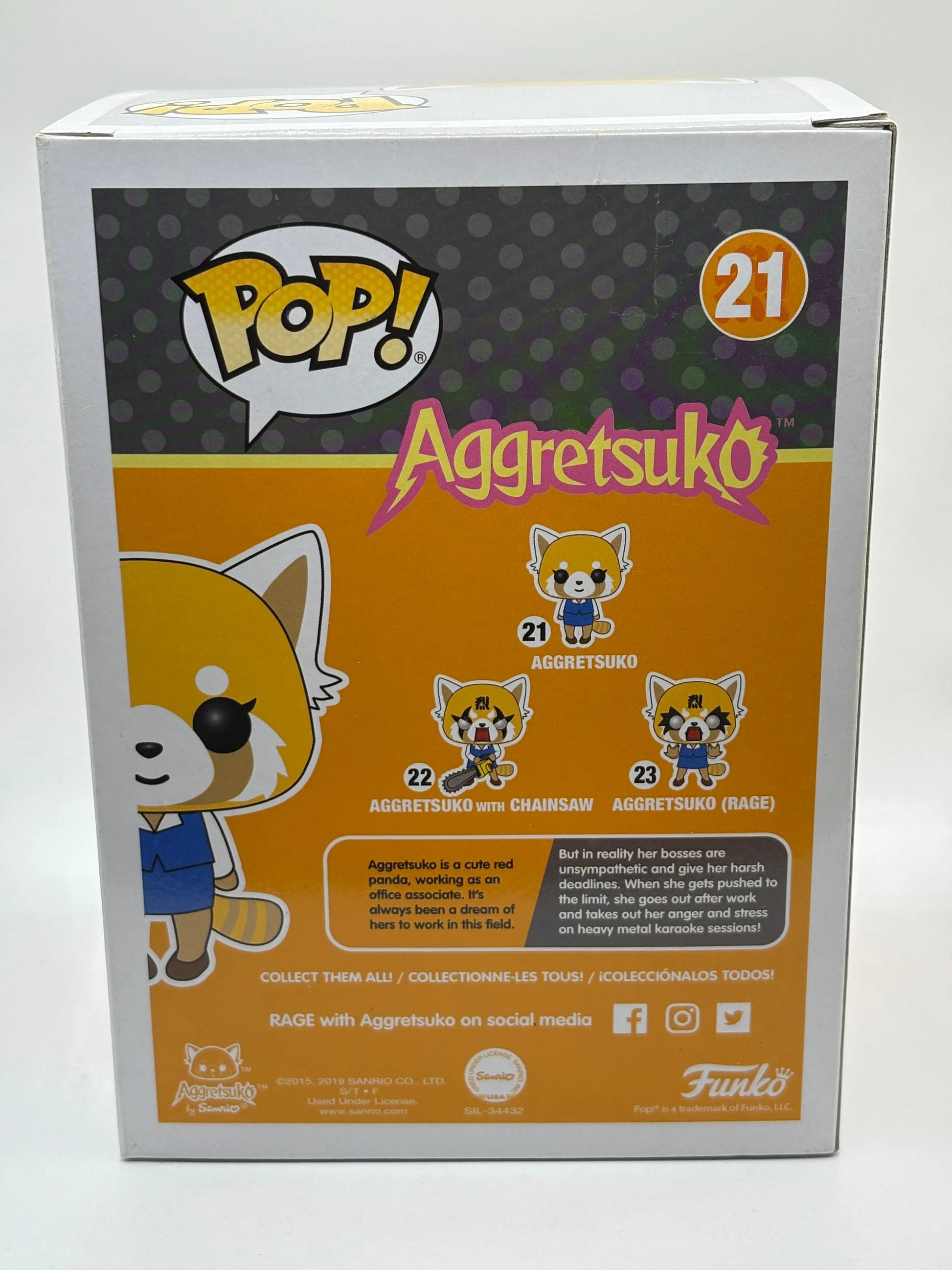 Funko POP! Aggretsuko #21 Aggretsuko Vinyl Figure FRENLY BRICKS - Open 7 Days