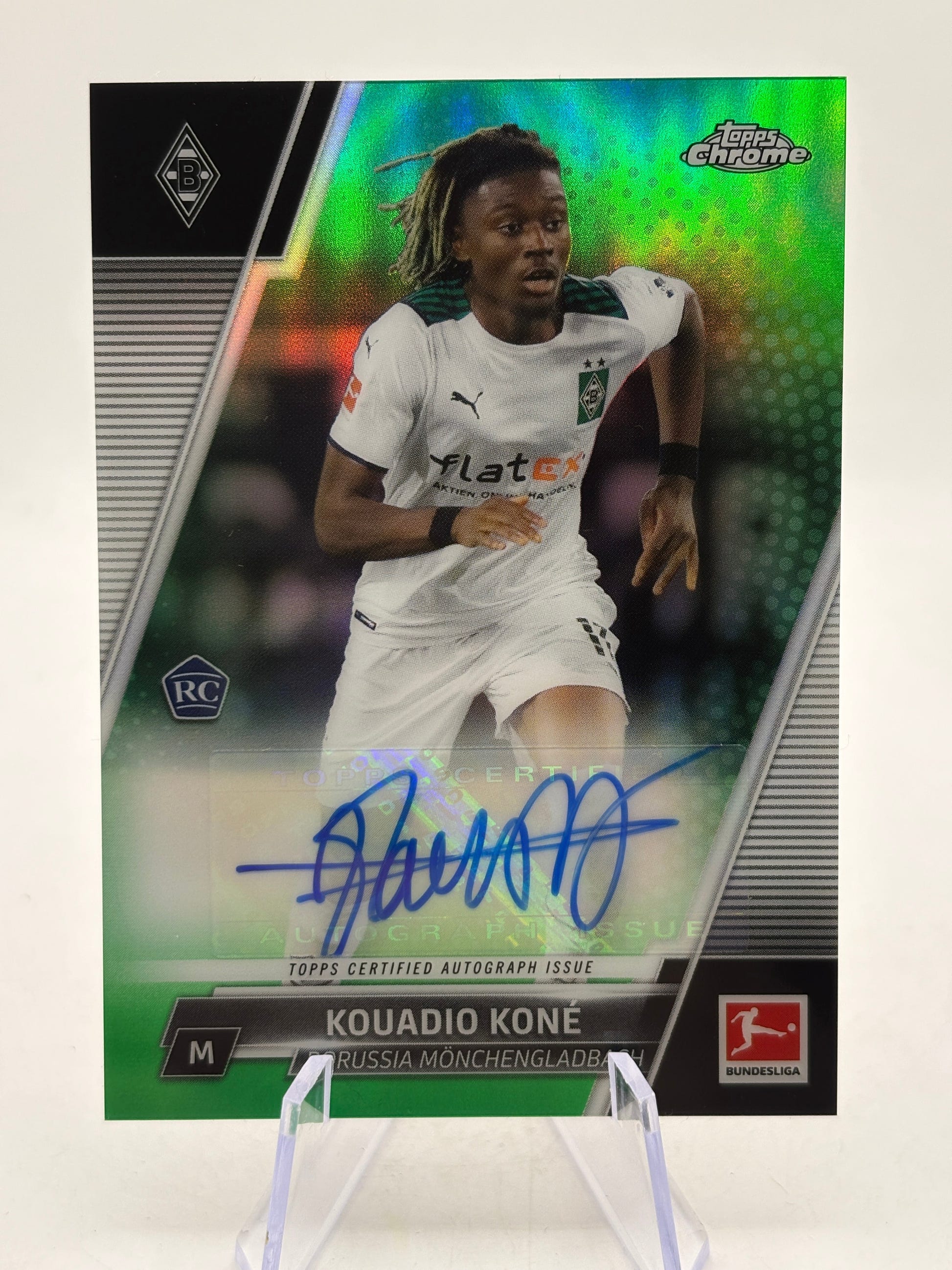 2021-22 Topps Chrome Bundesliga - Chrome Auto Kouadio Kone #BCA-KK Green Ref /99 FRENLY BRICKS - Open 7 Days image 1