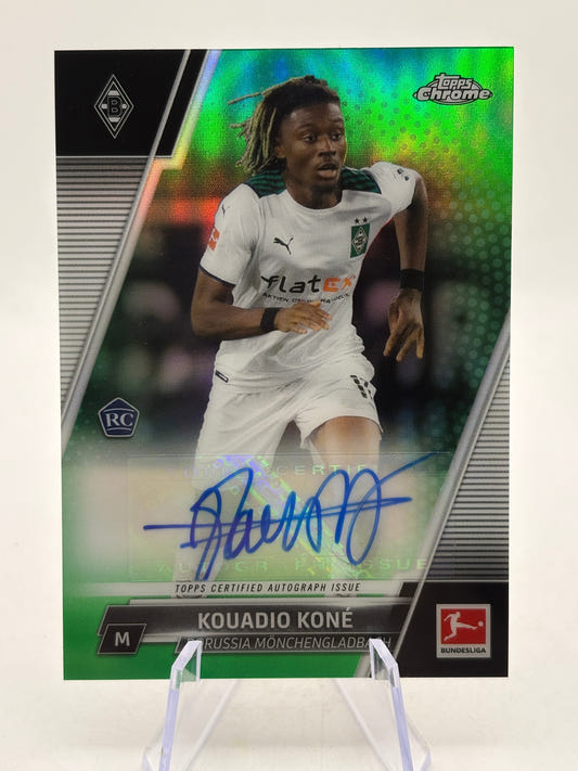2021-22 Topps Chrome Bundesliga - Chrome Auto Kouadio Kone #BCA-KK Green Ref /99
