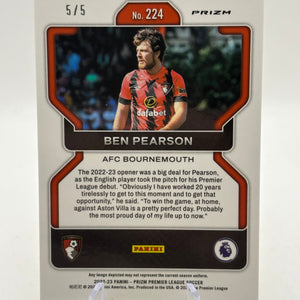 2022-23 Panini Prizm Soccer - Ben Pearson #224 Green Scope /5