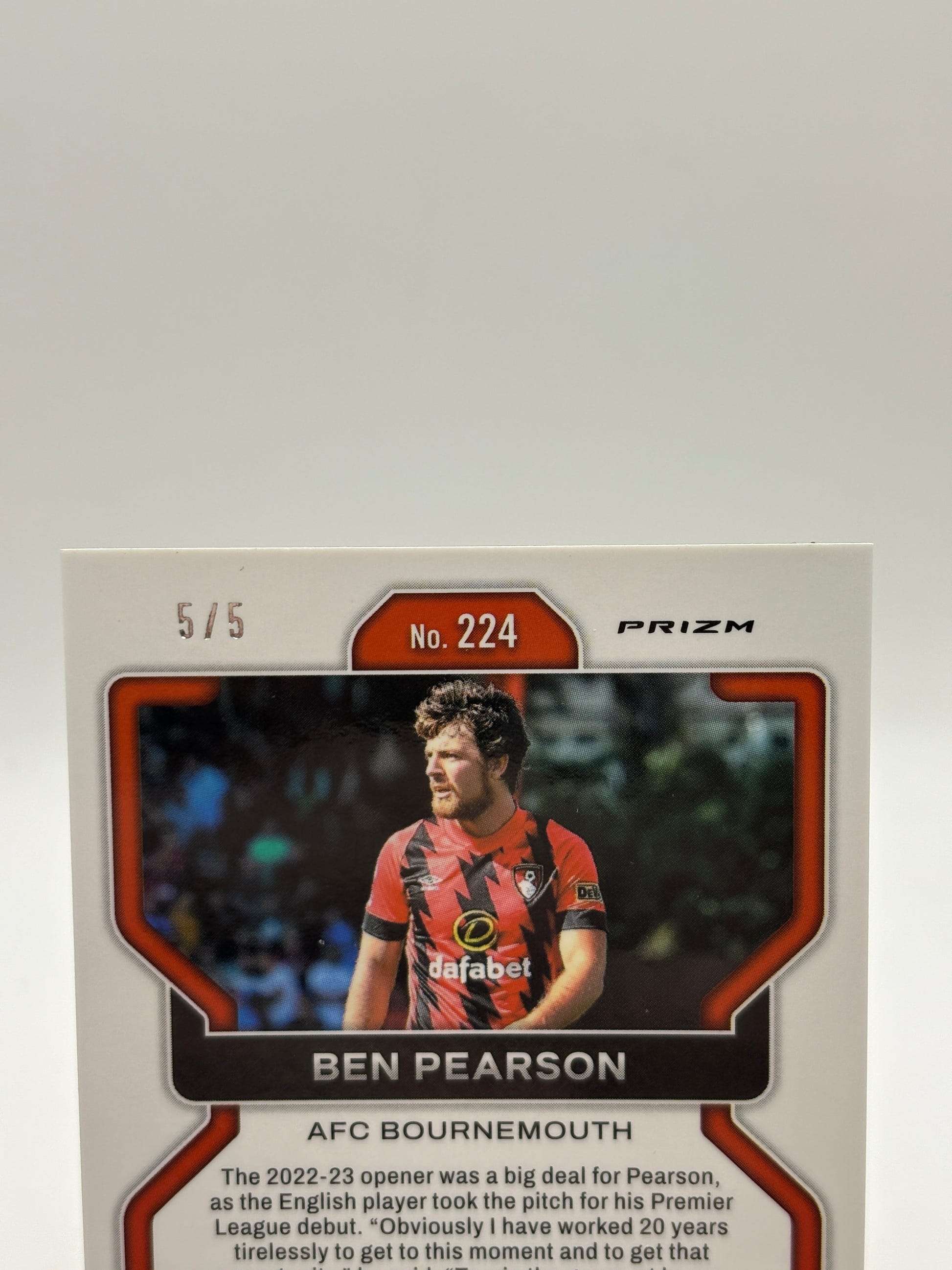 2022-23 Panini Prizm Soccer - Ben Pearson #224 Green Scope /5, photo 3 image 3