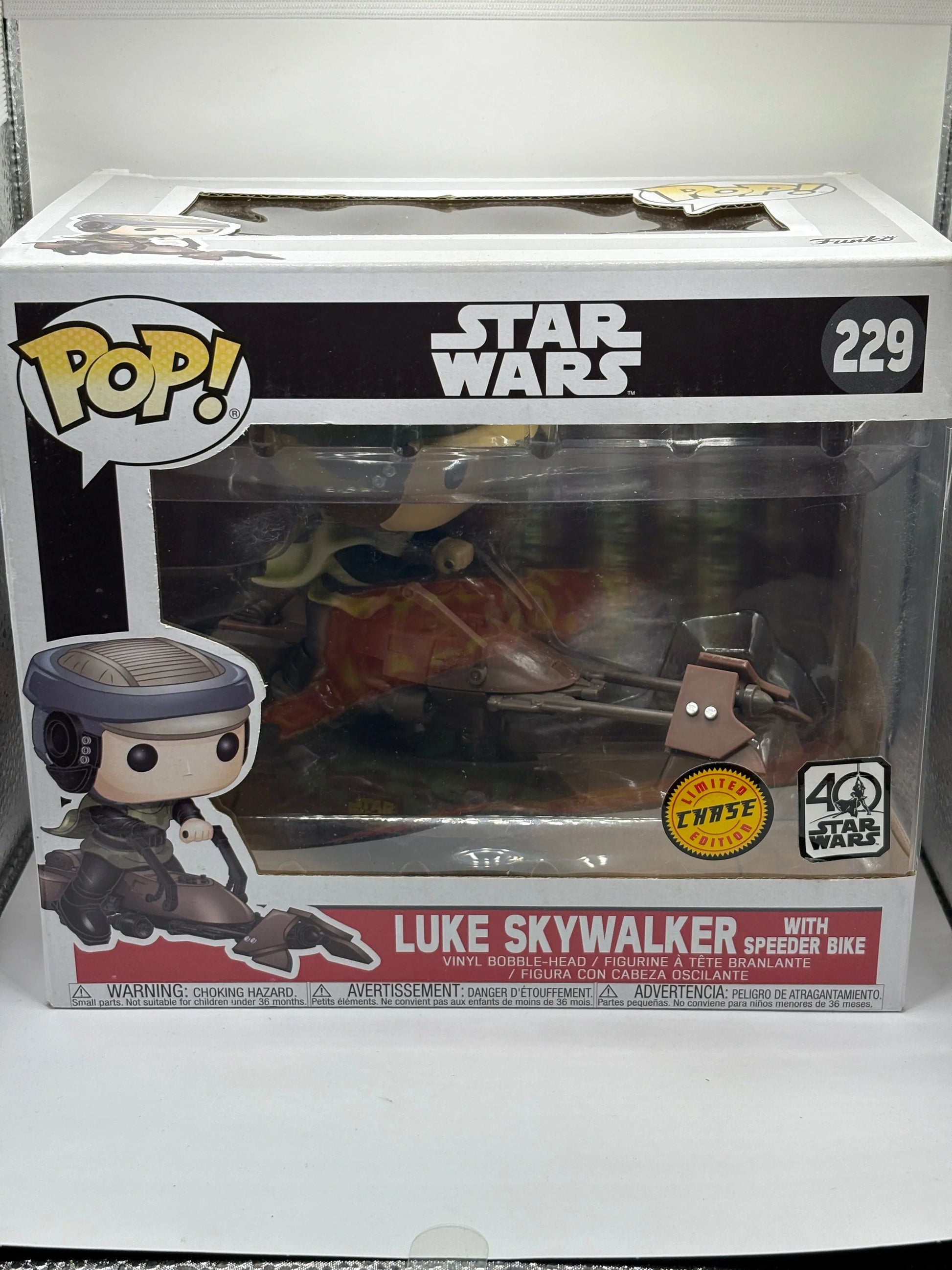 Funko POP! Star Wars #229 Luke Skywalker with Speeder Bike Limited Chase Edition FRENLY BRICKS - Open 7 Days