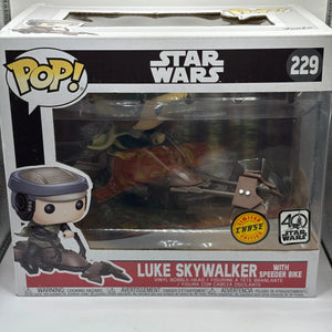 Funko POP! Star Wars #229 Luke Skywalker with Speeder Bike Limited Chase Edition FRENLY BRICKS - Open 7 Days