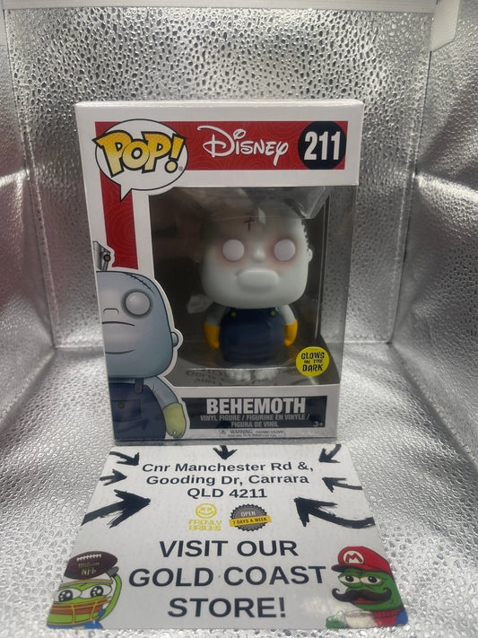 Funko Pop Vinyl Figure - Disney - Behemoth # 211 Glows in the Dark FRENLY BRICKS - Open 7 Days