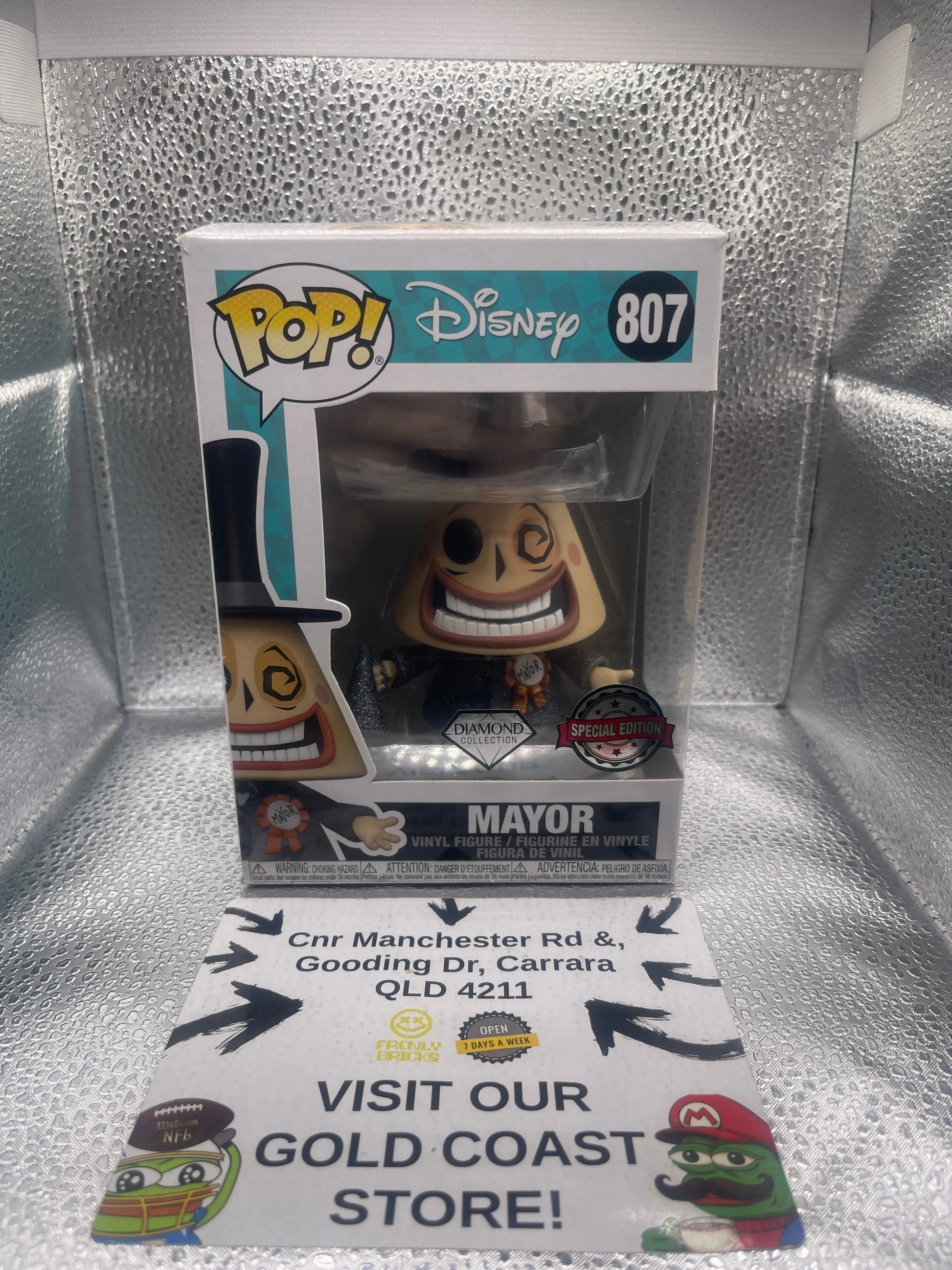 Funko POP! Disney Nightmare Before Christmas Mayor #807 Vinyl Diamond Special Ed FRENLY BRICKS - Open 7 Days