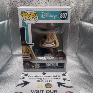 Funko POP! Disney Nightmare Before Christmas Mayor #807 Vinyl Diamond Special Ed FRENLY BRICKS - Open 7 Days