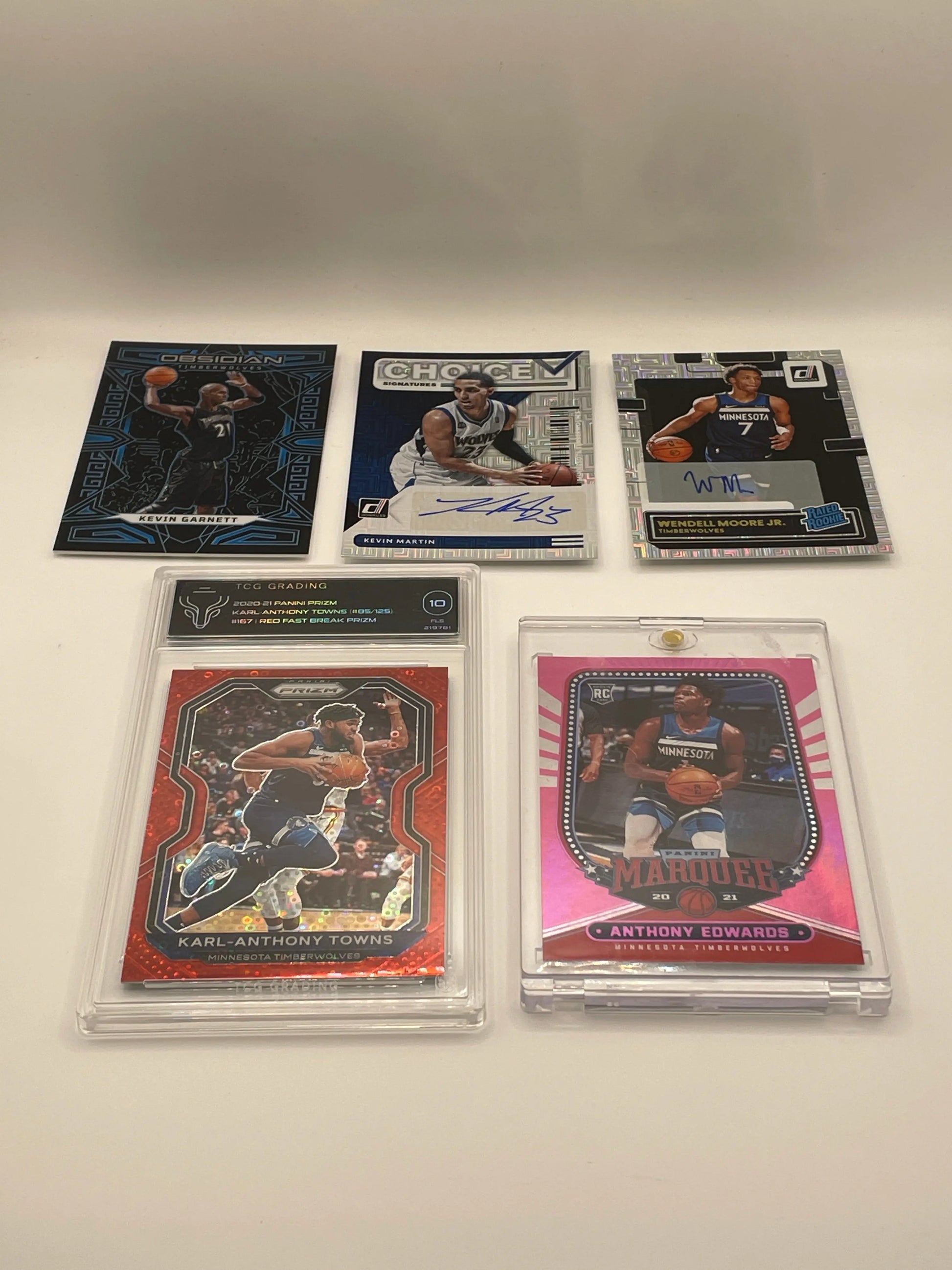 NBA Auto & Graded Minnesota Timberwolves Sports card lot,bundle - Karl-Anthony Towns + more (lot#48) FRENLY BRICKS - Open 7 Days
