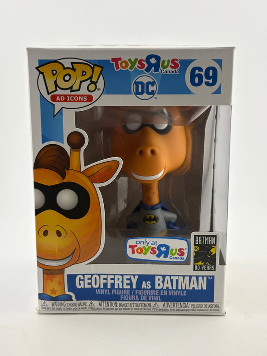 Funko POP! Ad Icons Toys R Us x DC #69 Geoffrey as Batman Canada Exclusive FRENLY BRICKS - Open 7 Days