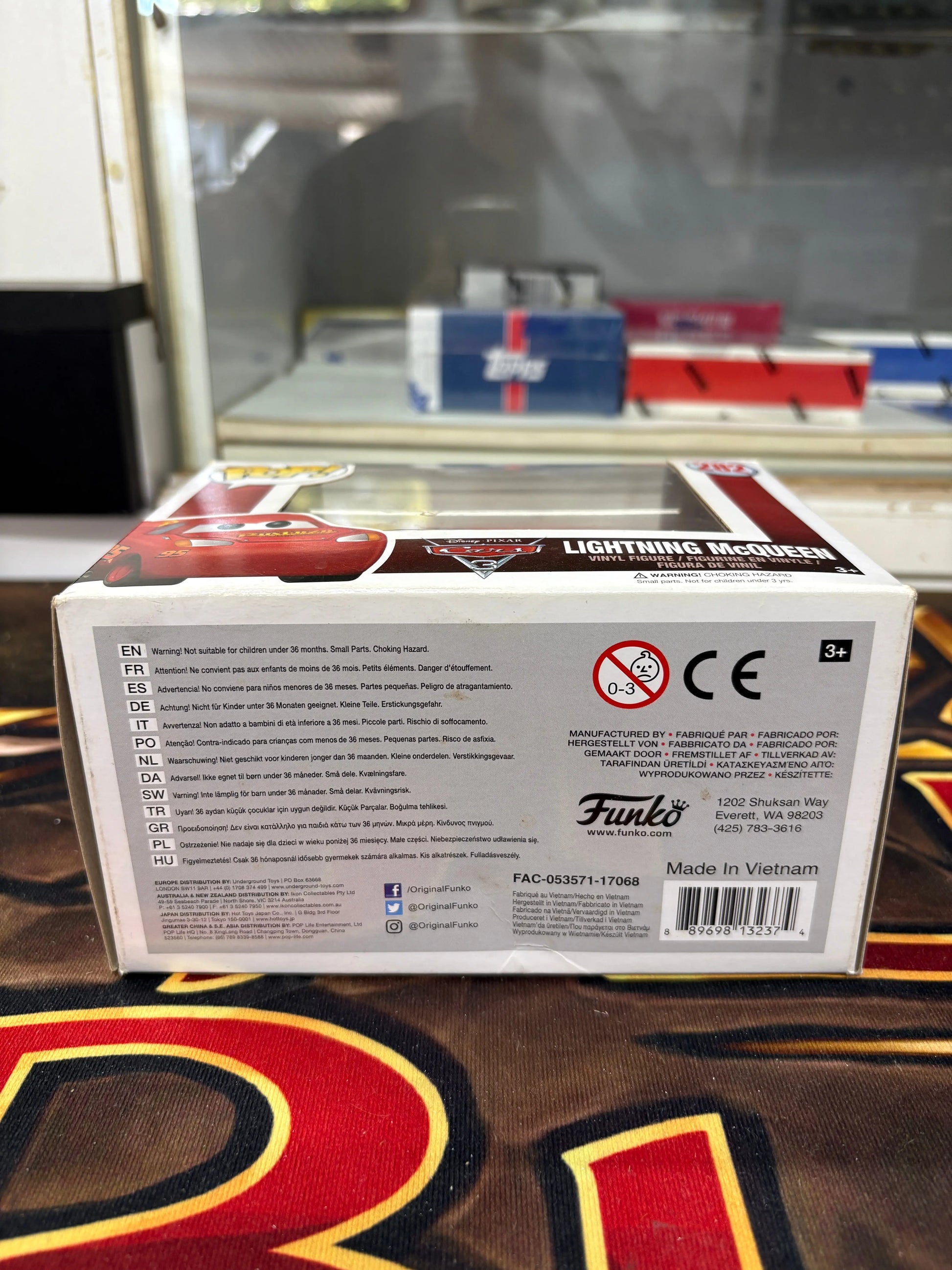 Funko Pop! Disney Pixar Cars 3 Lightning McQueen Vinyl Figure #282 FRENLY BRICKS - Open 7 Days