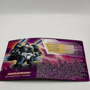 2008 Botcon Transformers Shattered Glass Megatron Tank Loose with Card FRENLY BRICKS - Open 7 Days